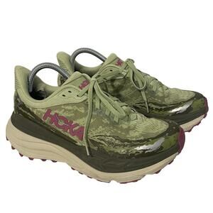 Hoka Women’s Stinson 7 ATR Athletic Sneakers Running sz 9 B Green Pink